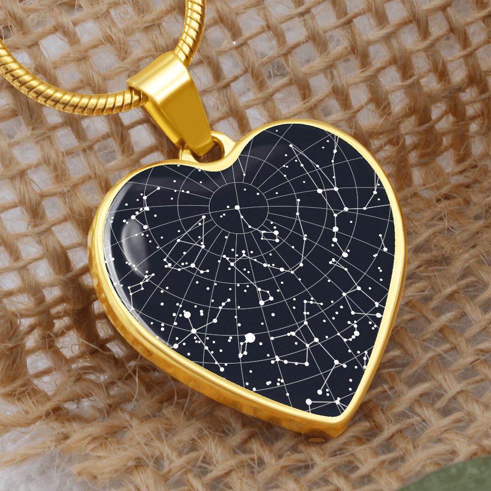 Celestial Night Sky Heart Pendant Rocky Mount