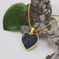 Personalized Celestial Night Sky Pendant, Custom Heart Pendant Necklace Silver and Gold, Unique Gift