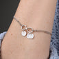Infinity and Beyond Charm Bracelet, College Daughter Gift, Gold, White Gold