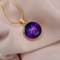 Celestial Night Sky Astrology Sign Custom Pendant Necklace Virgo