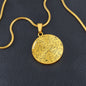 Celestial Night Sky Transparent Ottawa Circle Pendant