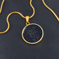 Personalized Warwick Circle Pendant Necklace