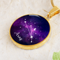 Celestial Night Sky Astrology Sign Custom Pendant Necklace Aries