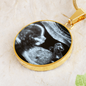 Ultrasound Necklace, Mom to Be Pendant Necklace