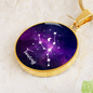 Celestial Night Sky Astrology Sign Custom Pendant Necklace Taurus