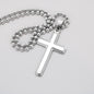 To my Gamer Dad Silver Cross Engravable Necklace