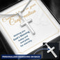 Congratulations on your confirmation, confirmation personalized cross for him, confirmation cross for her
