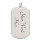 To My Son Dog Tag Chain | Love Mom
