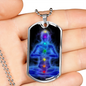 Seven Chakra Alignment Soul Purpose Necklace, Silver Gold Jewelry