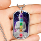 Buddha seven chakra spiritual healing necklace, healing pendant, alignment jewelry