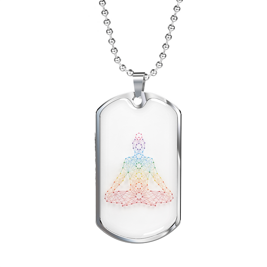 Sacral chakra meditation pendant necklace, gift for him, gift for her, Silver and Gold Jewelry