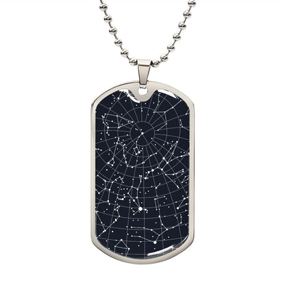 Celestial Night Sky Dog Tag Ohio