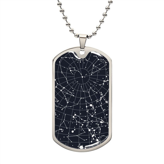 Celestial Night Sky Dog Tag Tehachapi