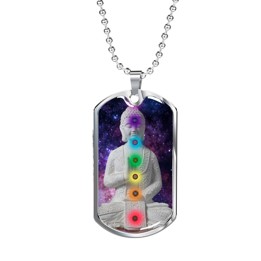 Buddha seven chakra spiritual healing necklace, healing pendant, alignment jewelry