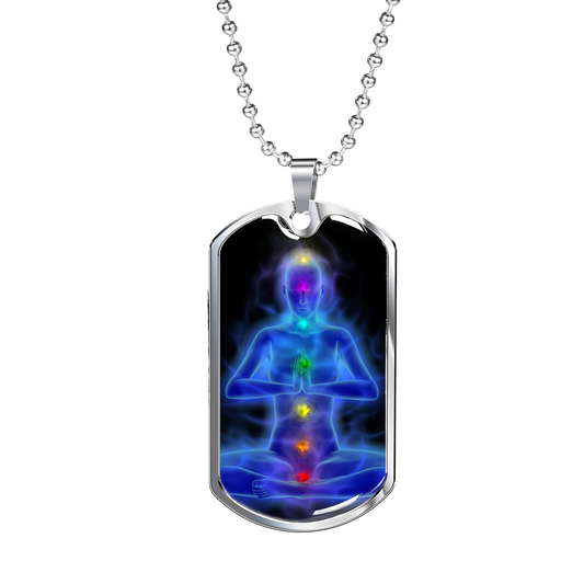 Seven Chakra Alignment Soul Purpose Necklace, Silver Gold Jewelry