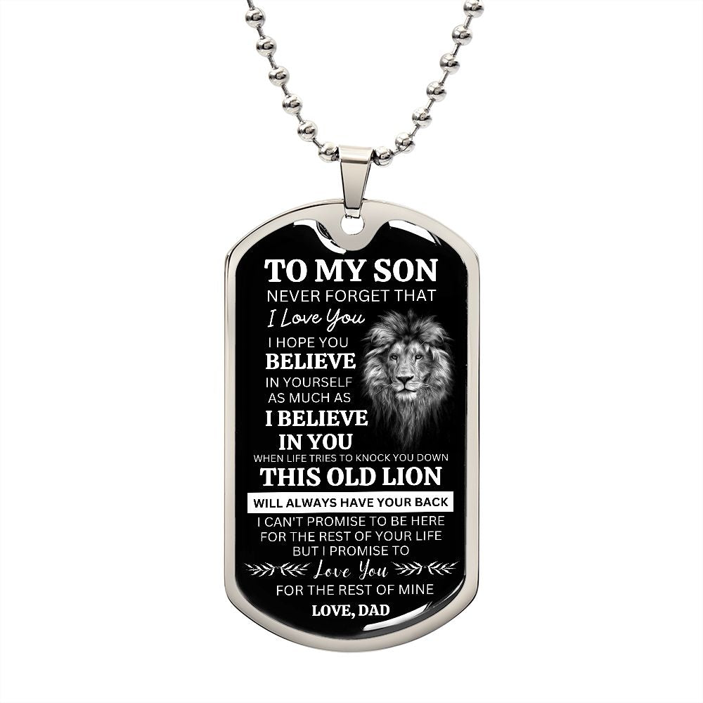 To My Son This Old Lion Love Dad