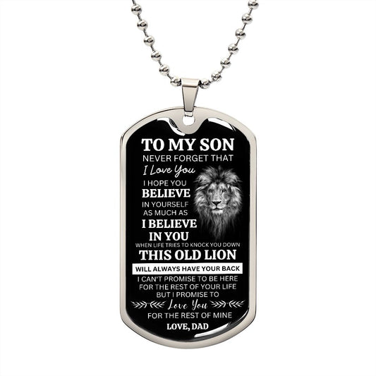 To My Son This Old Lion Love Dad