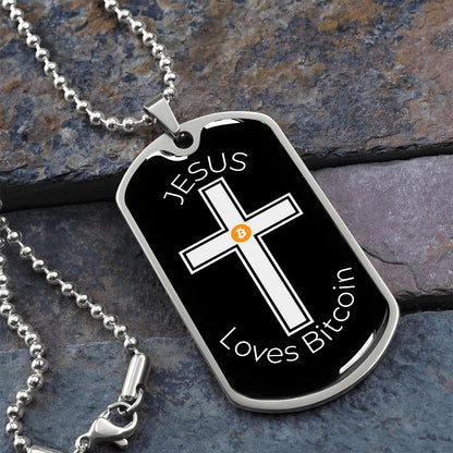 Bitcoin Dog Tag Custom