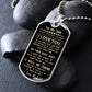 To My Son Dog Tag I Love You, Dad