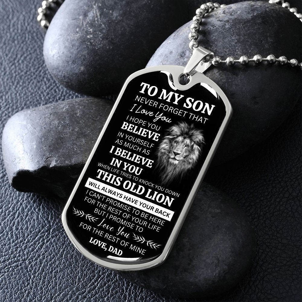 To My Son This Old Lion Love Dad