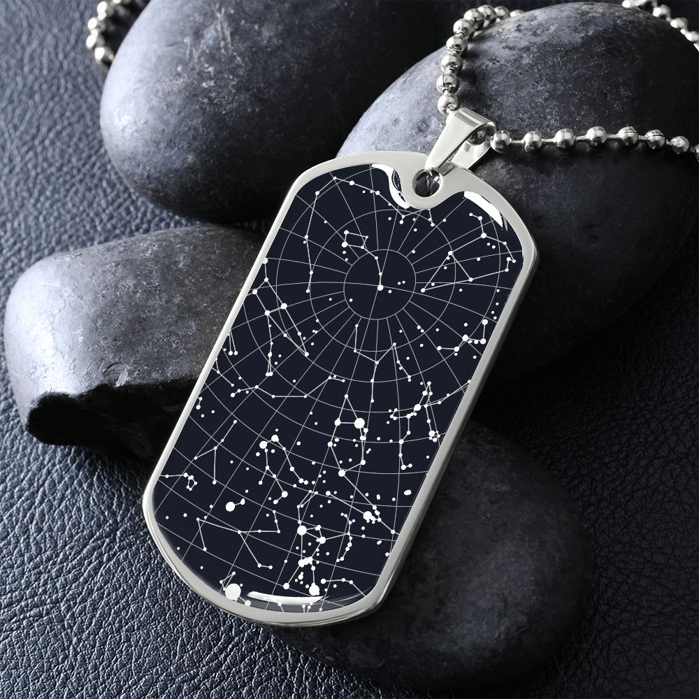 Celestial Night Sky Dog Tag Tehachapi