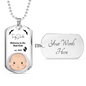 Welcome to the Dad Club Silver Gold Customizable Pendant Chain