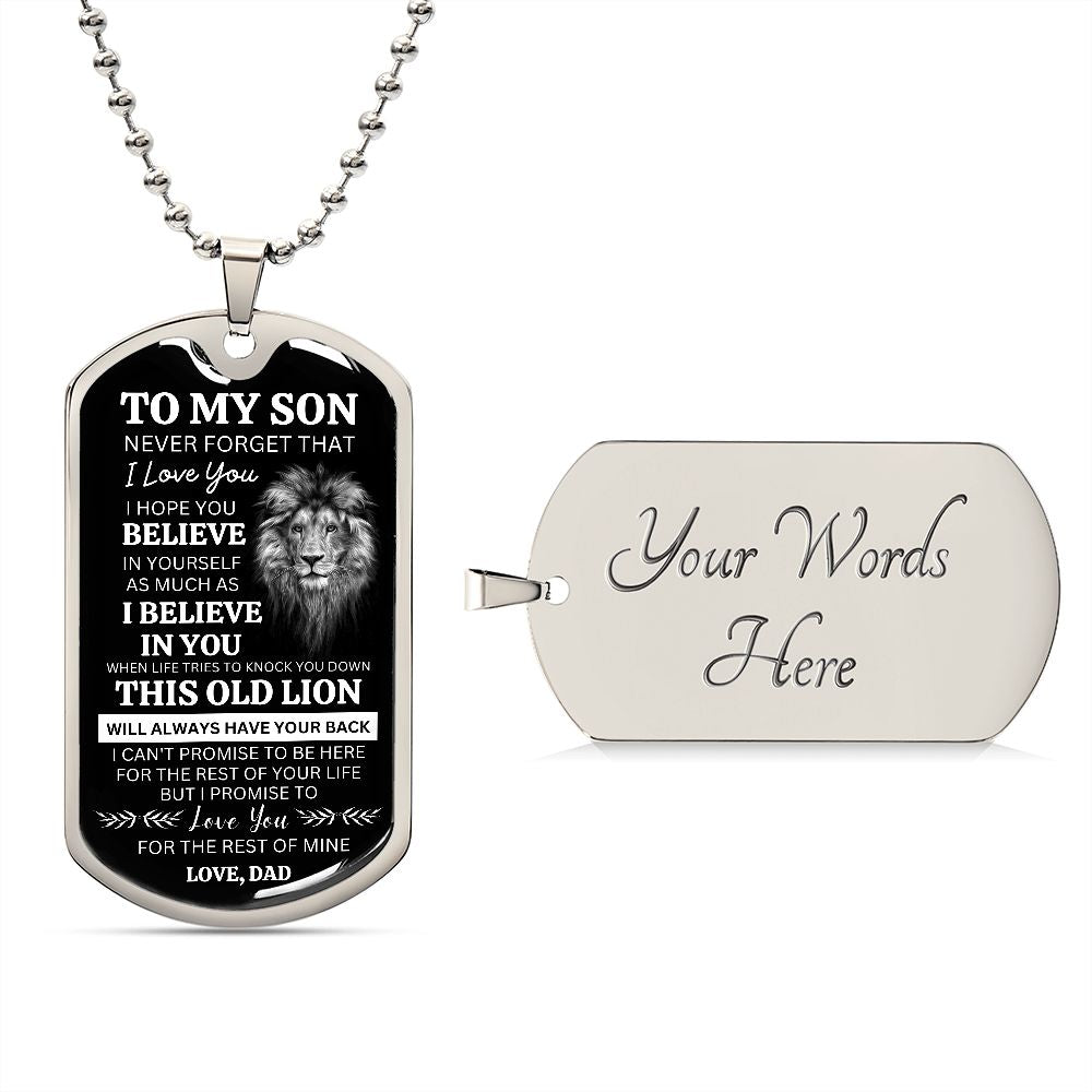 To My Son This Old Lion Love Dad