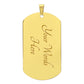 To My Son Dog Tag Chain | Love Mom