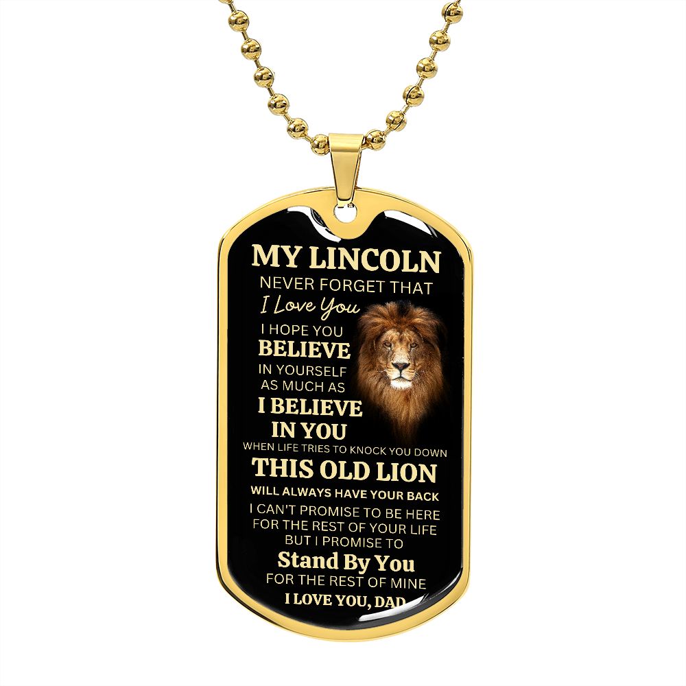Lincoln Dog Tag
