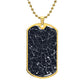 Celestial Night Sky dog tag Madrid
