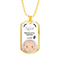 Welcome to the Dad Club Silver Gold Customizable Pendant Chain