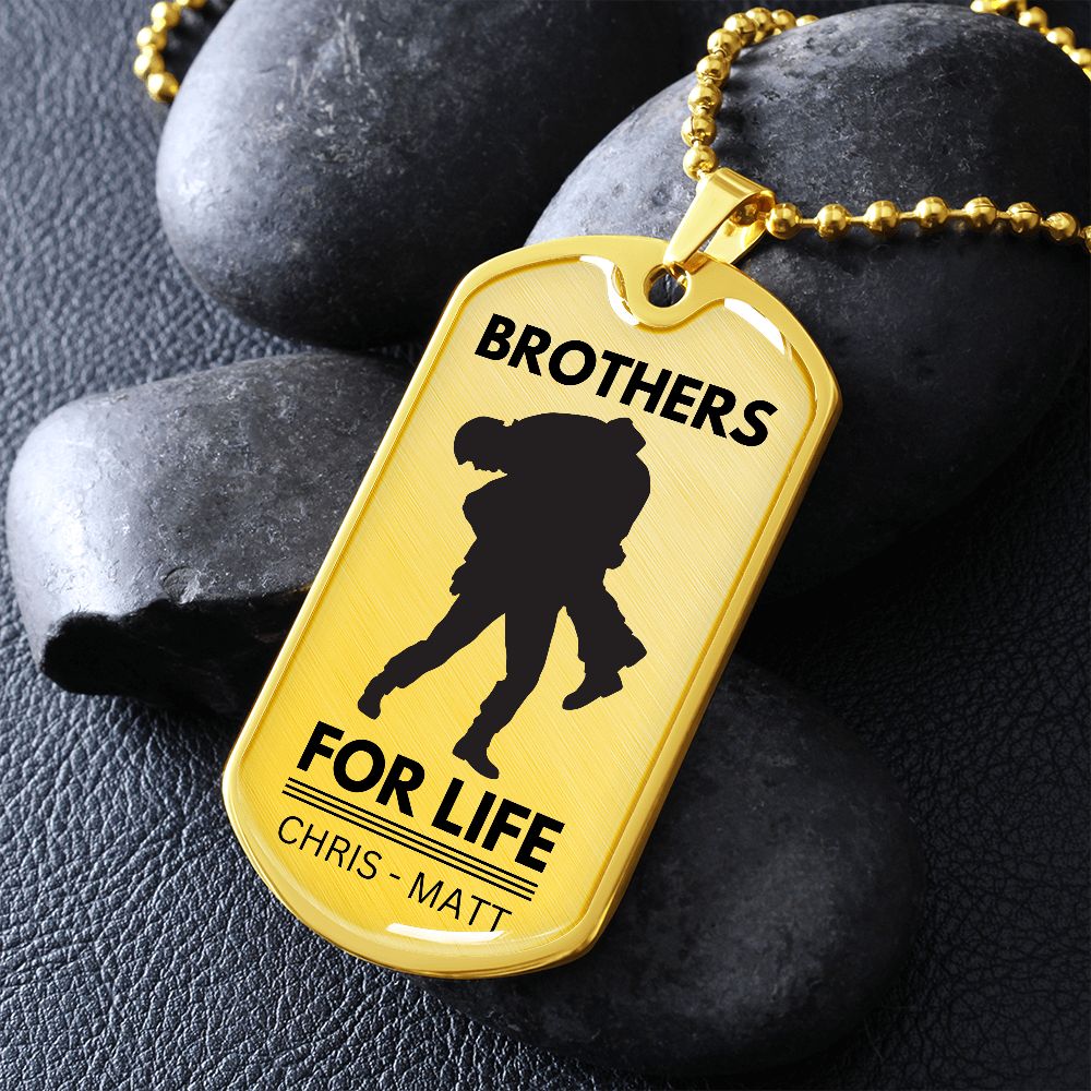 Brothers For Life | Custom Dog Tag