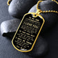 To My Son Dog Tag I Love You, Dad