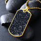 Celestial Night Sky dog tag Madrid