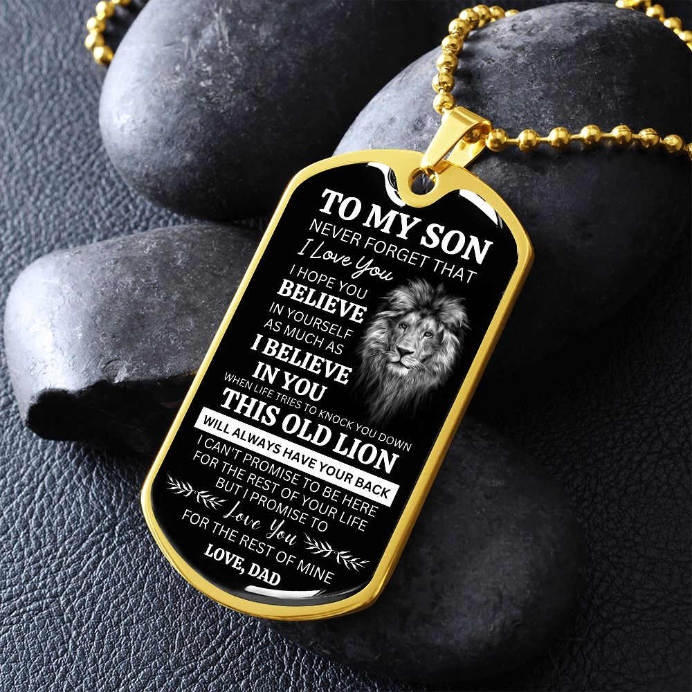 To My Son This Old Lion Love Dad