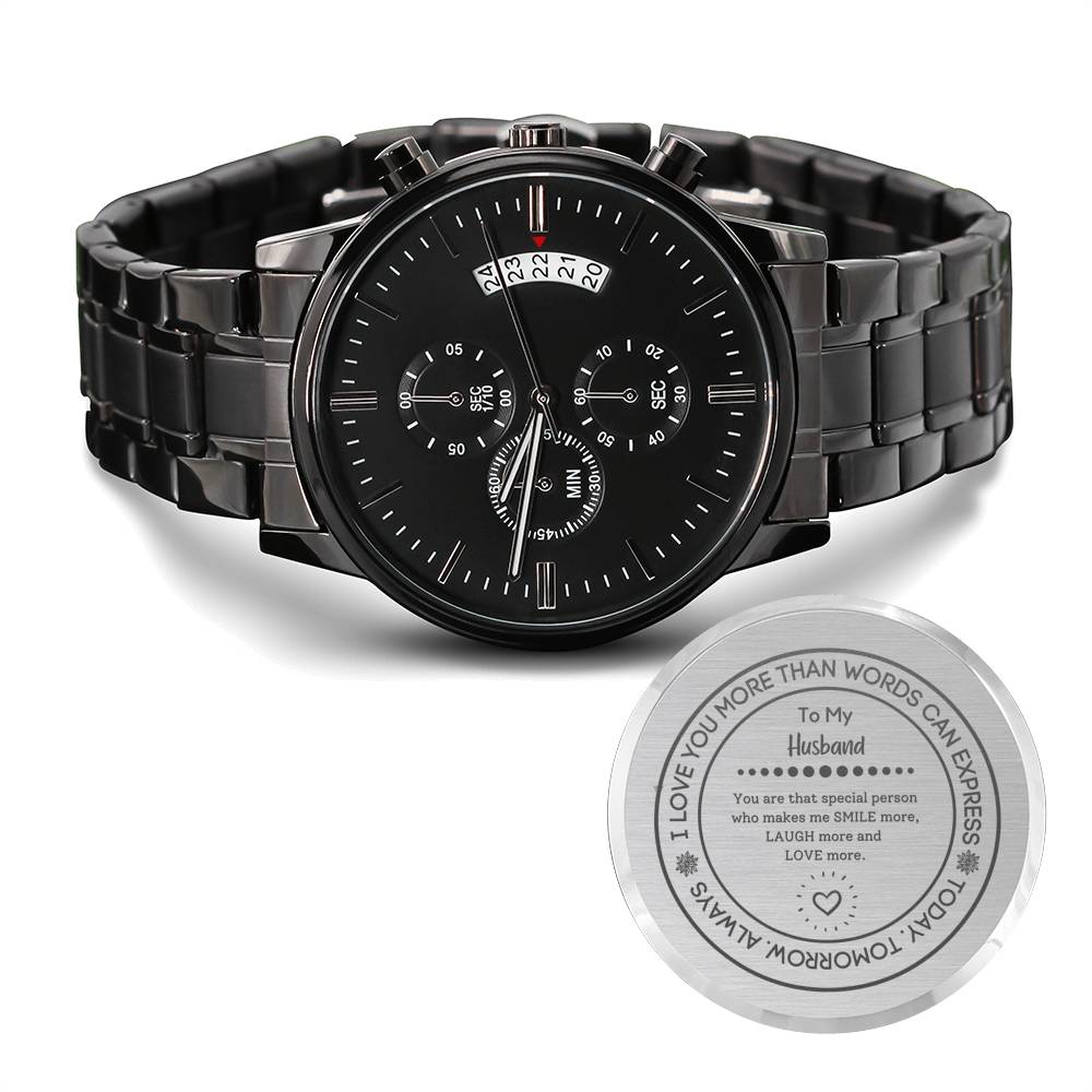 I Love you Husband Luxury Men's Watch Collection