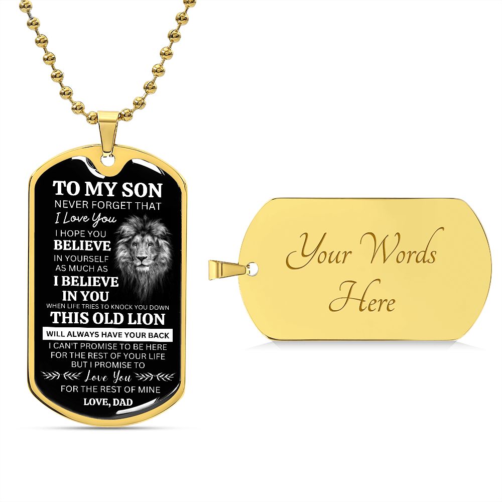 To My Son This Old Lion Love Dad