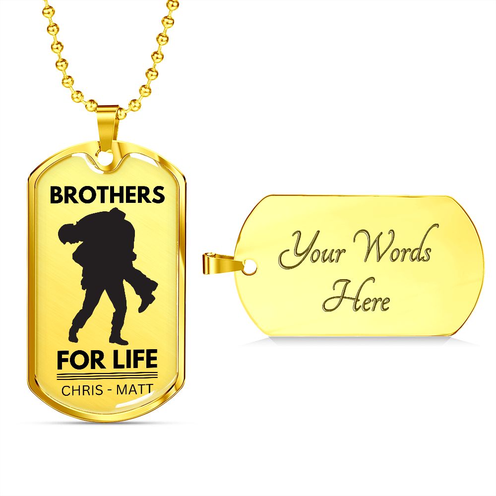 Brothers For Life | Custom Dog Tag