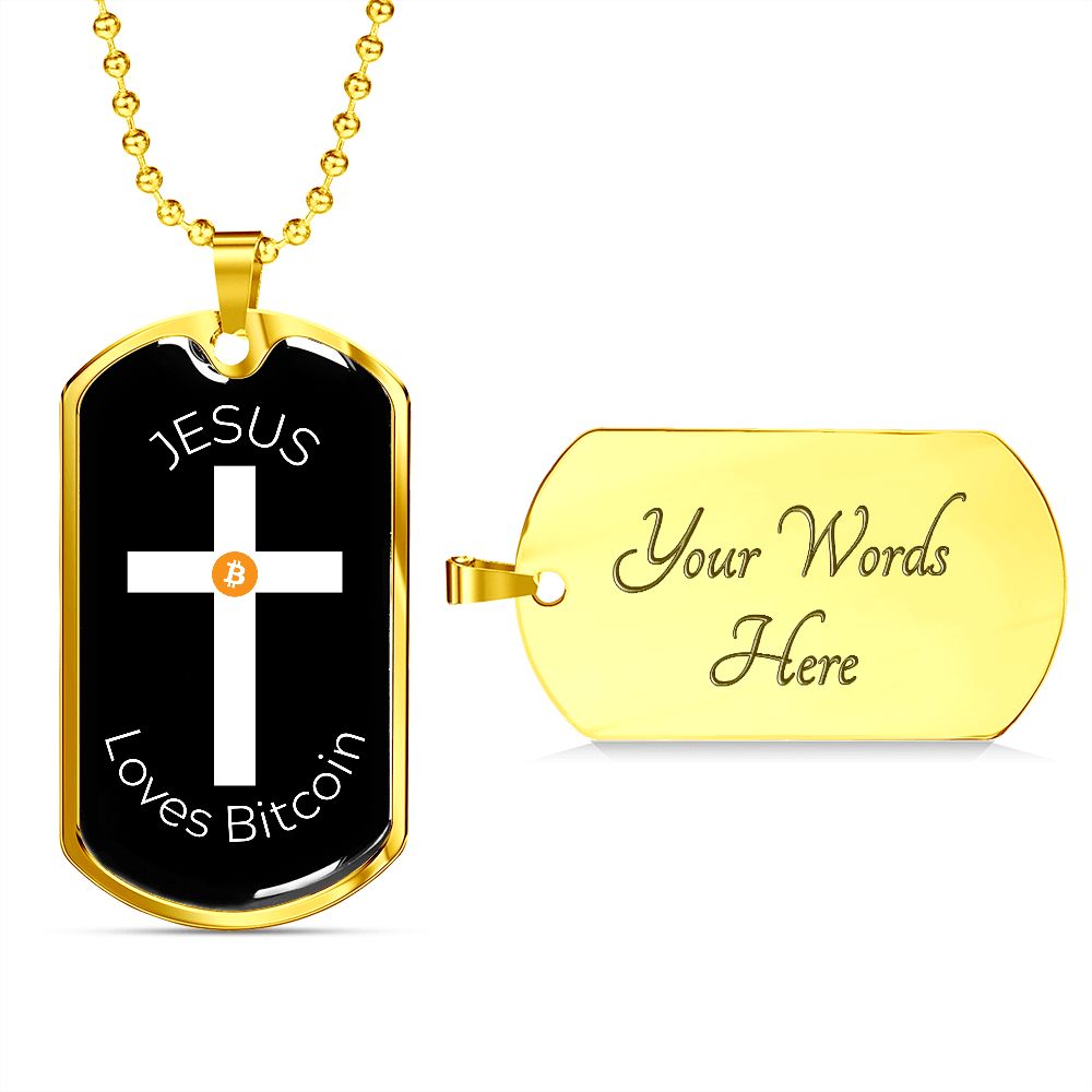 Bitcoin Contemporary Dog Tag