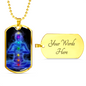 Seven Chakra Alignment Soul Purpose Necklace, Silver Gold Jewelry