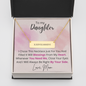 To My Daughter - Valentine's Day Roman Numeral Pendant Necklace - Gift From Mom to Daugther