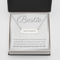To My Bestie, Coordinates Necklace, Gift For Best Friend