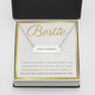 To My Bestie, Coordinates Necklace, Gift For Best Friend