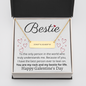 To My Bestie - Coordinates Necklace - Happy Galentine's Day