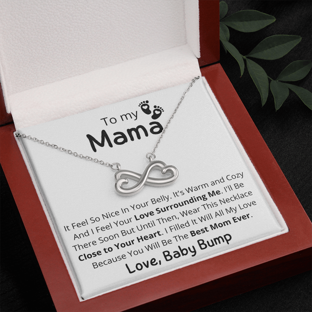 Mother's Day Gift From Baby Bump, Infinity Necklace