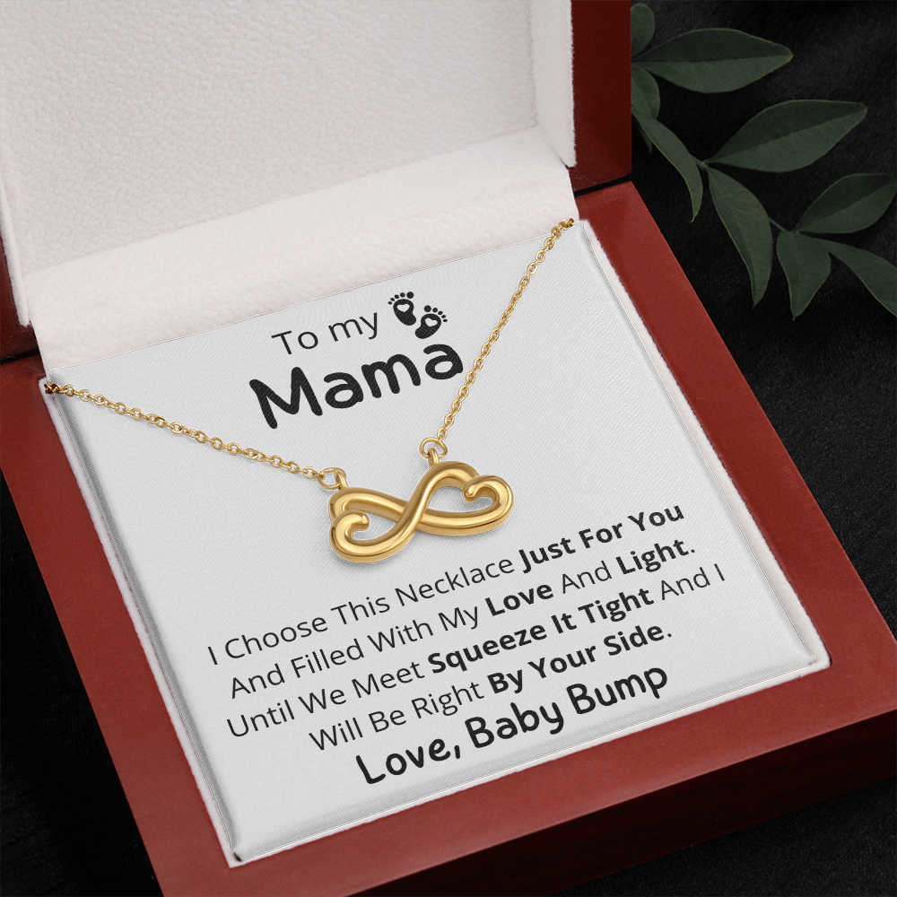 To My Mama, Infinity Heart Pendant Necklace