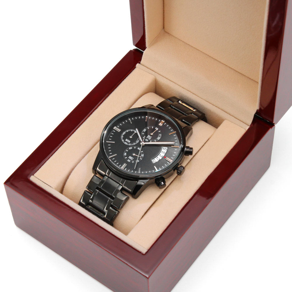 Groomsman Wedding Party Chronograph Watch, Thank you Gift
