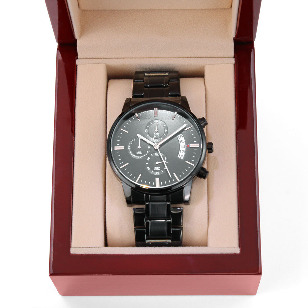 Crypto Dad Engraved Watch - Gift from Daughter to Dad