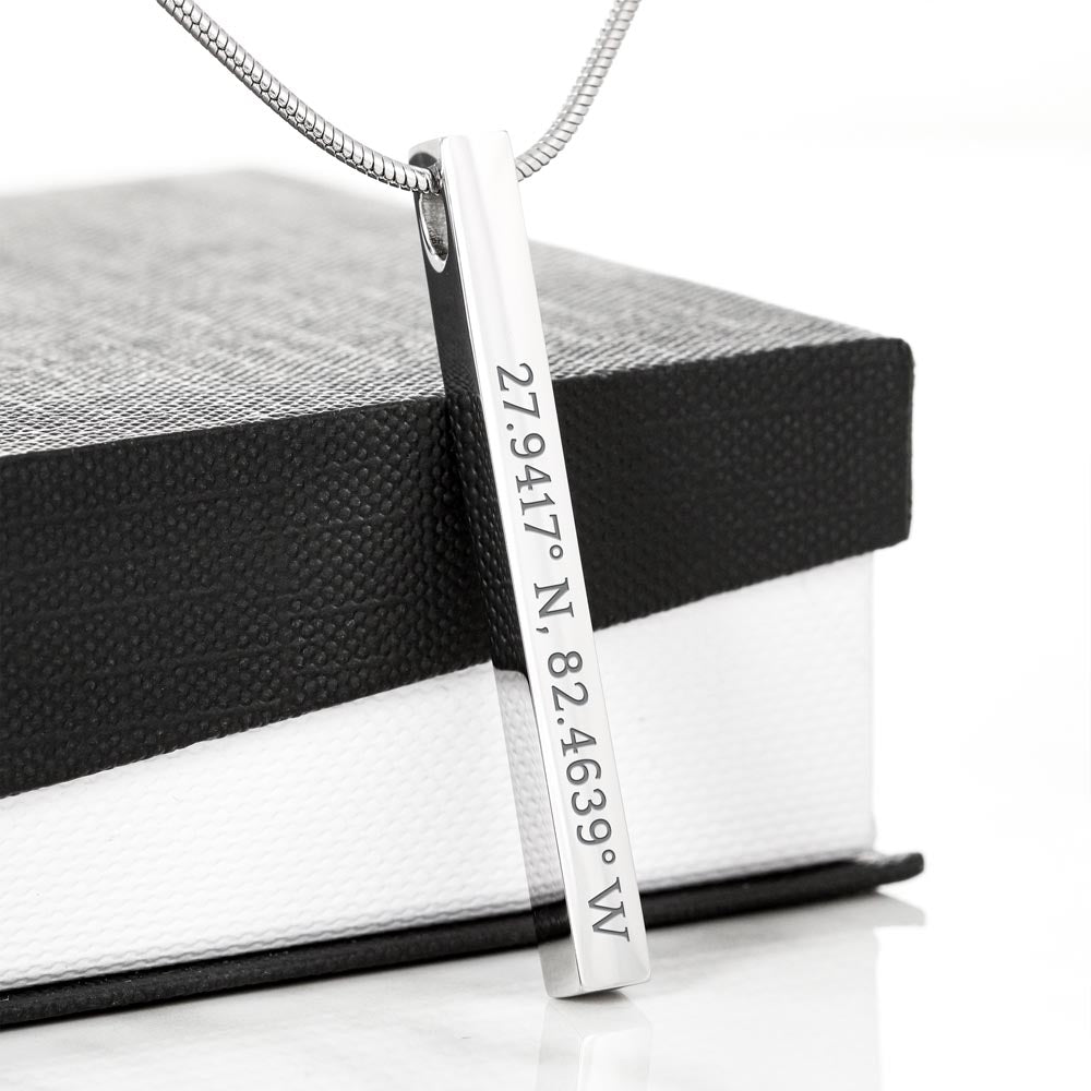 Coordinates Vertical Stick Necklace Press Cafe