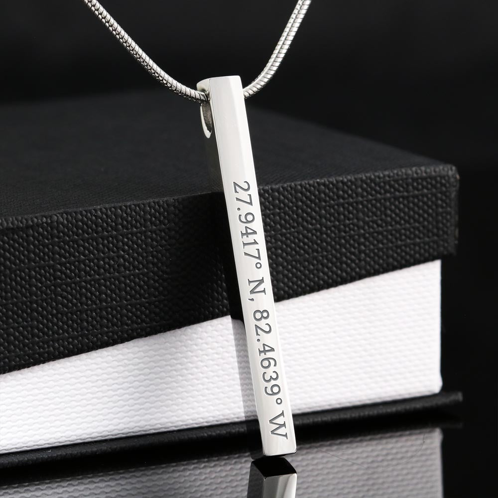 Coordinates Vertical Stick Necklace Press Cafe